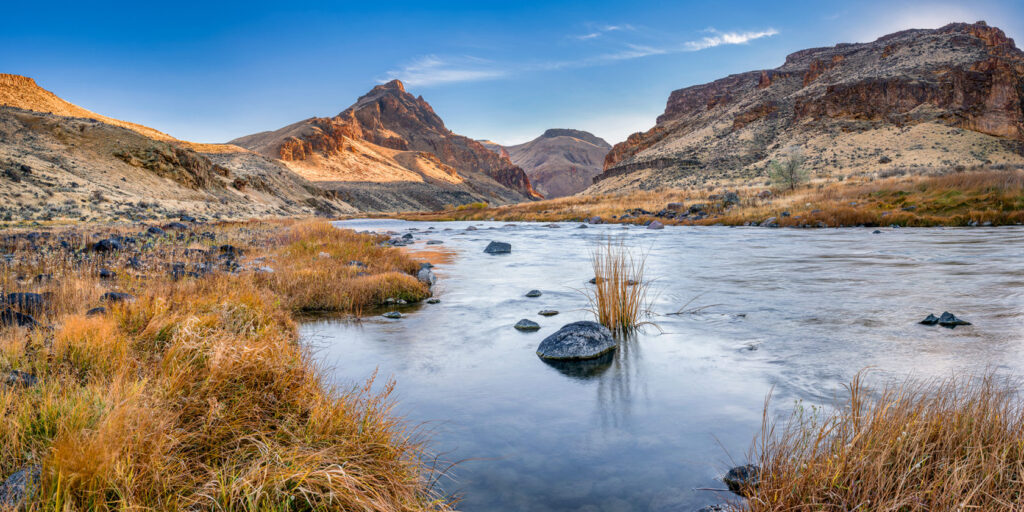 Birch Creek and surrounding mountains